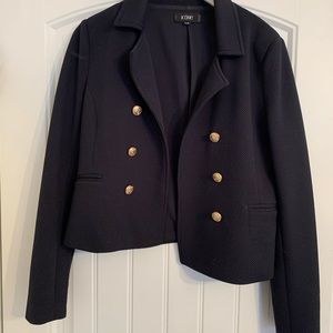 Navy blue nautical jacket